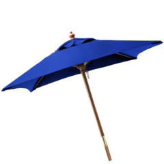 Square Wooden Market Umbrella 7′ - sqroyal