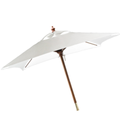 Square Wooden Market Umbrella 7′ - sqwht