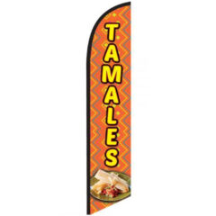 Econo Feather Flag with Custom Imprint – 16′ - tamales