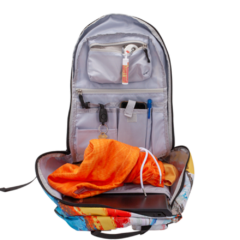 Topaz Import Dye-Sublimated Technical Backpack - topazorganizational panel