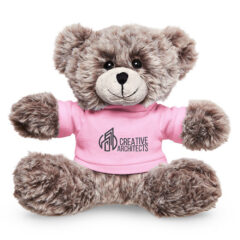 Soft Plush Bear With T-Shirt – 7″ - ty6038_ftdeco_a1_p