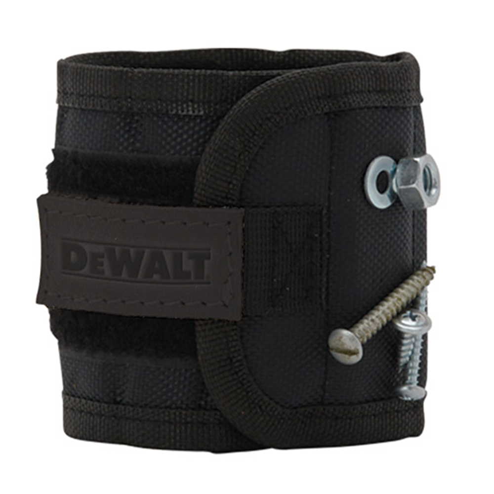 Denali Magnetic Wrist Strap w/ Leather Patch - wriststrapblack