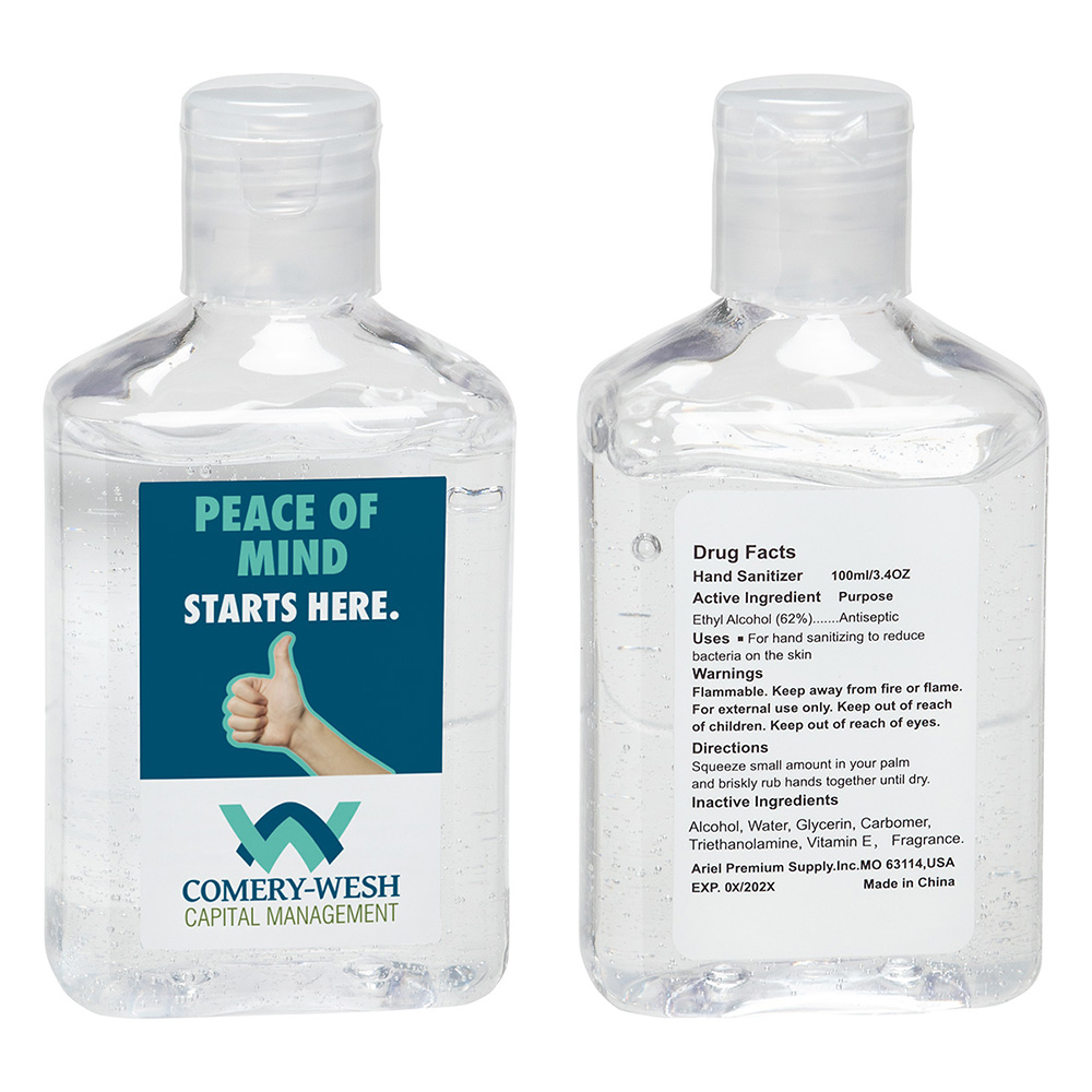 Defender 3.4 oz Hand Sanitizer with Vitamin E - wsa-df20