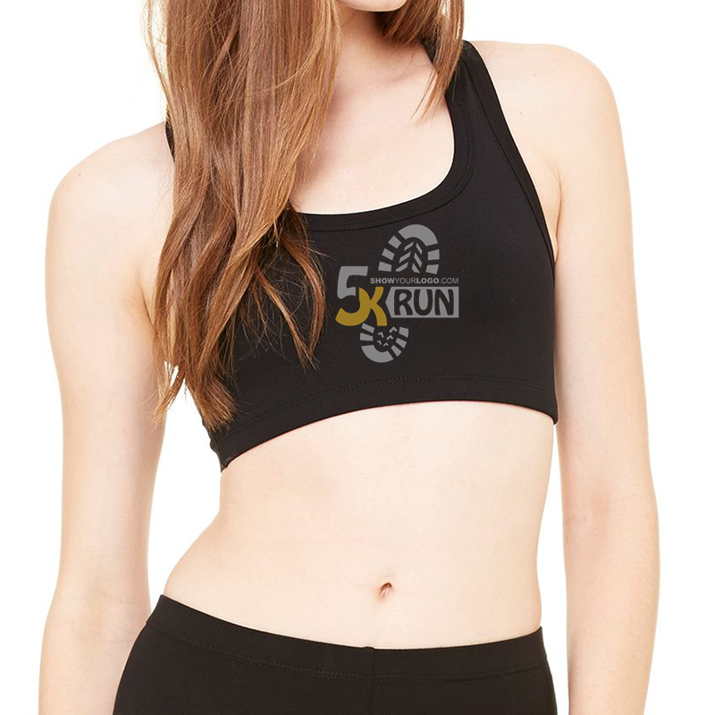 BELLA + CANVAS Women's Nylon Spandex Sports Bra Show Your Logo