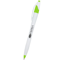 Antimicrobial Dart Pen - 11154_WHTLIM_Front_Silkscreen