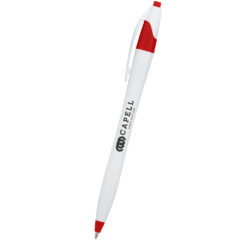 Antimicrobial Dart Pen - 11154_WHTRED_Front_Silkscreen