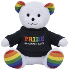 Rainbow Bear Plush Toy – 6″ - 1277_RAINBOW_Shirt_Colorbrite