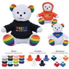 Rainbow Bear Plush Toy – 6″ - 1277_group