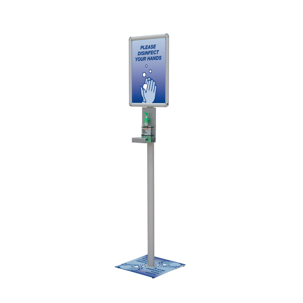 Deluxe Hand Sanitizer Stand Kit - 151065_Angled