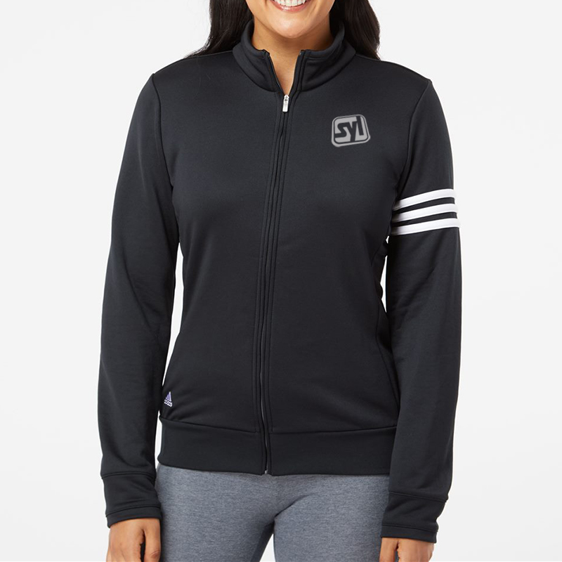 Adidas Women's 3-Stripes French Terry Full-Zip Jacket - Show Your Logo