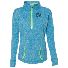 J. America – Women’s Cosmic Fleece Quarter-Zip Pullover - 44531_f_fl