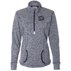 J. America – Women’s Cosmic Fleece Quarter-Zip Pullover - 50492_f_fl