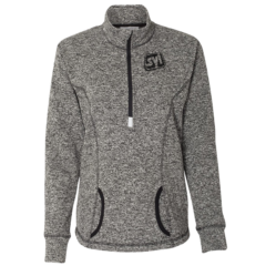 J. America – Women’s Cosmic Fleece Quarter-Zip Pullover - 50495_f_fl