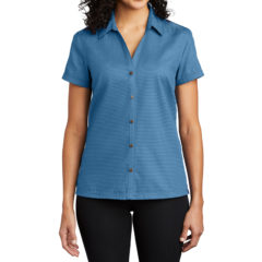 Port Authority® Ladies Textured Camp Shirt - 7270-Celadon-1-L662CeladonModelFront1-1200W
