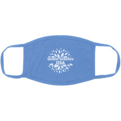 Cotton Reusable Facemask - 99104_LTBLU_Silkscreen