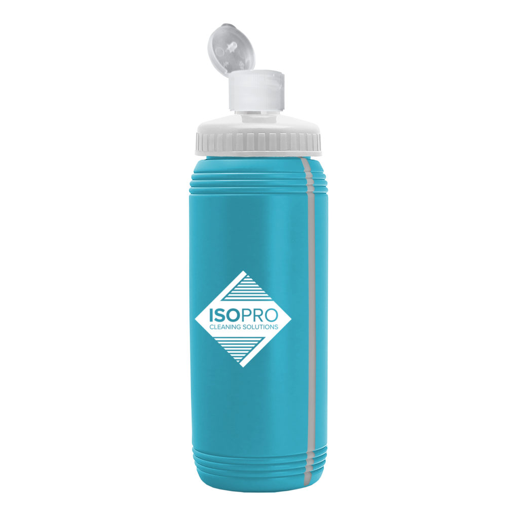 The Pint Flip Top Bottle with View Stripe – 16 oz - HBOT16F_Cyan_1293019