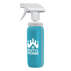 The Pint Spray Bottle with View Stripe – 16 oz - HBOT16S_Cyan_1292996