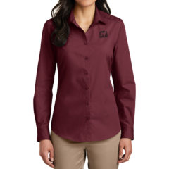 Port Authority® Women's Long Sleeve Carefree Poplin Shirt