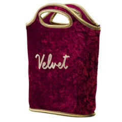 Venti Velvet Neoprene Lunch Bag - 0803-velvet-cranberry