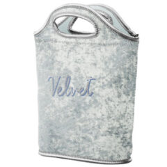 Venti Velvet Neoprene Lunch Bag - 0803-velvet-dustyblue