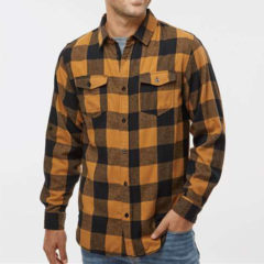 Burnside Yarn-Dyed Long Sleeve Flannel Shirt - 105424_omf_fm