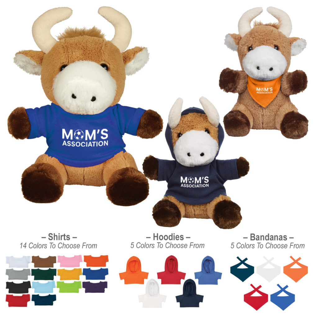 Brave Bull Plush Toy - 1218_group
