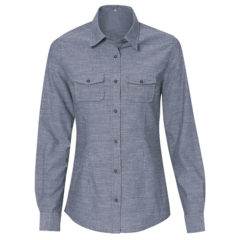 Burnside Women’s Long Sleeve Chambray Shirt - 41730_f_fl