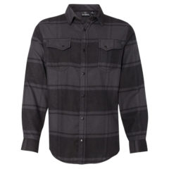 Burnside Snap Front Long Sleeve Plaid Flannel Shirt - 61763_f_fl