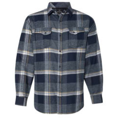 Burnside Snap Front Long Sleeve Plaid Flannel Shirt - 61766_f_fm