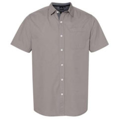 Burnside Peached Printed Poplin Short Sleeve Shirt - 71741_f_fm