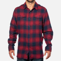 Burnside Yarn-Dyed Long Sleeve Flannel Shirt - 77345_f_fm