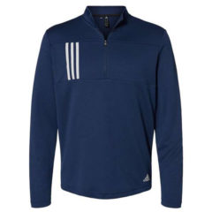 Adidas 3-Stripes Double Knit Quarter Zip Pullover - 90002_f_fm