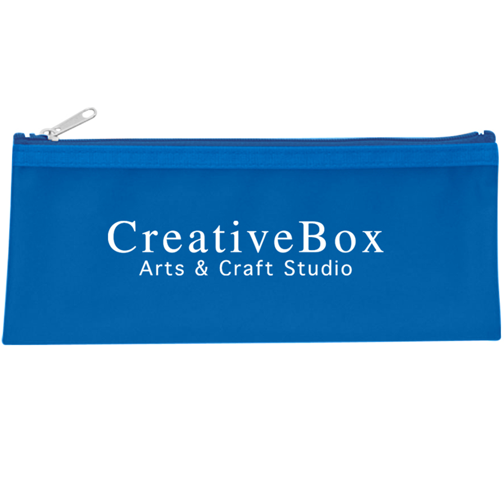 Zippered Pencil Case - 9474_FSTBLU_silkscreen