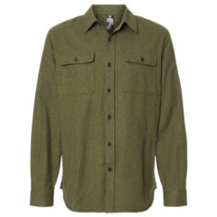 Burnside Long Sleeve Solid Flannel Shirt - 98370_f_fm