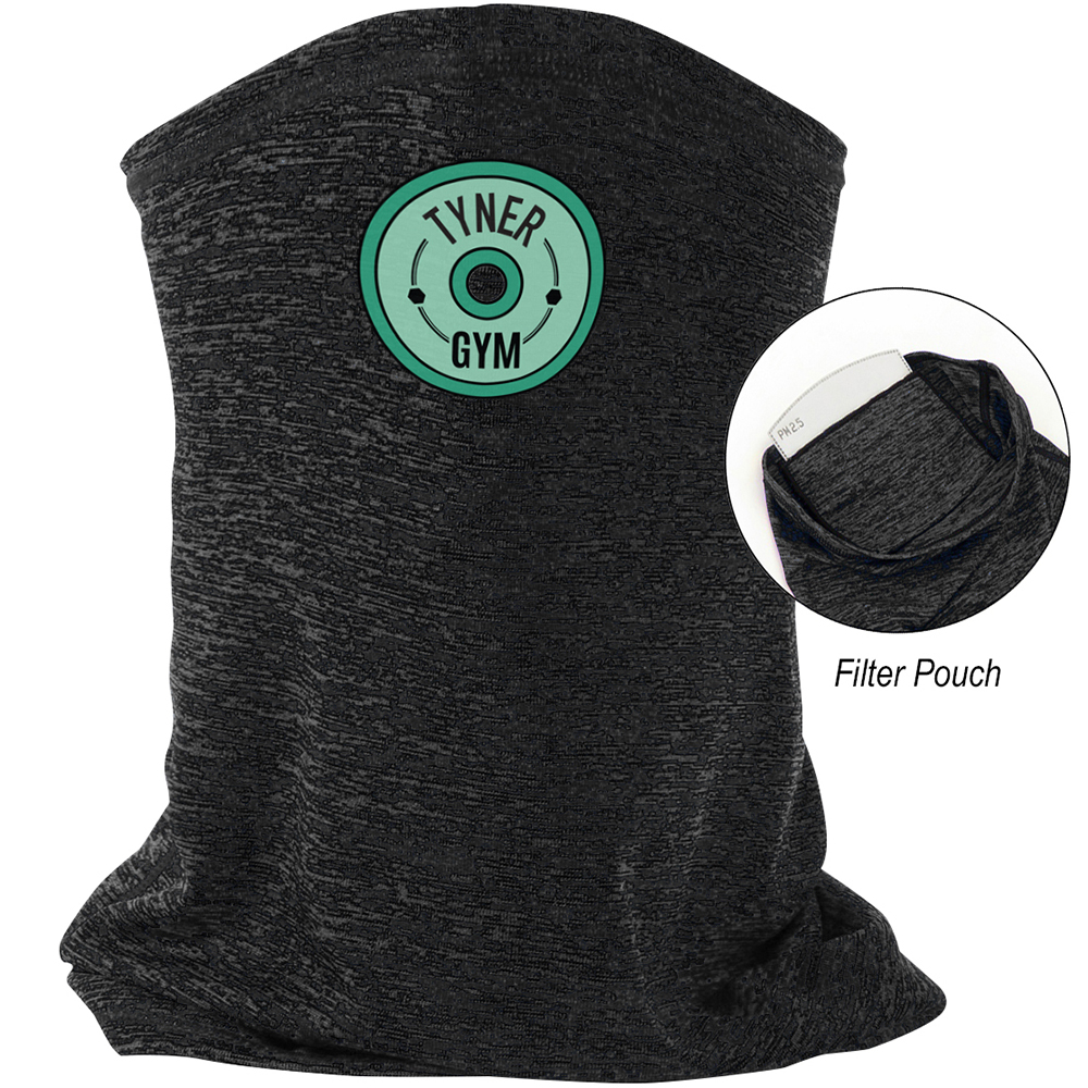 Heathered Cooling Gaiter with Filter - 99110_BLK_Colorbrite 1