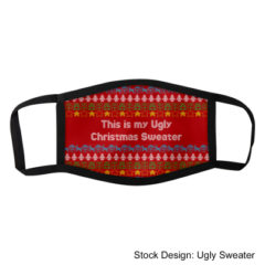 Dye Sublimated 3-Layer Mask - 99111_uglysweater