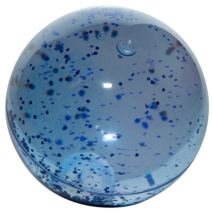 glitter filled beach ball