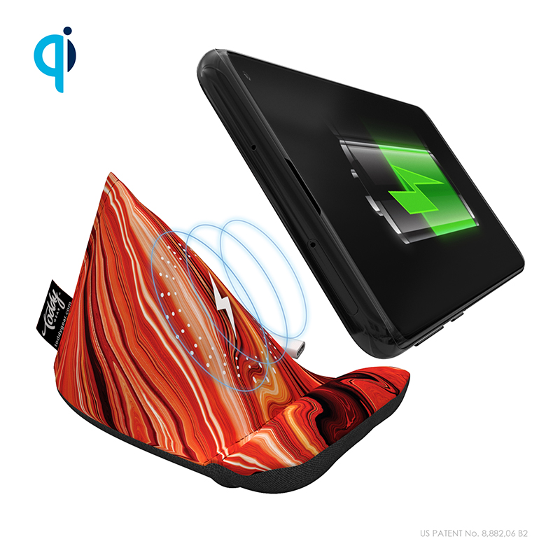 The Wedge™ Mobile Device Stand with Built-in Wireless Charger - TTA065_ChargingRings-Hero