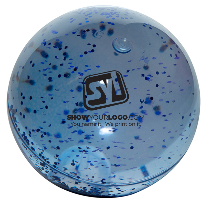 Glitter High Bounce Ball - glitterballblue