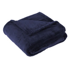 Port Authority® Oversized Ultra Plush Blanket - 10476-DeepNavy-1-BP32DeepNavyFlatFolded-1200W