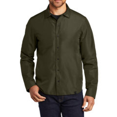 OGIO® Reverse Shirt Jacket - 10506-DriveGreen-1-OG754DriveGreenModelFront-1200W