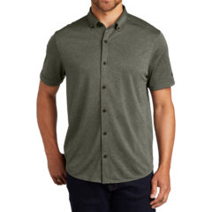 OGIO® Gravitate Full-Button Polo - 10508-DriveGreenHe-1-OG141DriveGreenHeModelFront-1200W