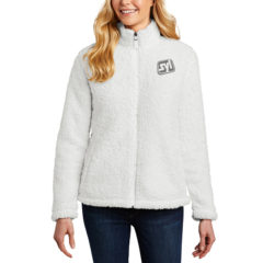 Port Authority® Ladies Cozy Fleece Jacket - 10515-Marshmallow-1-L131MarshmallowModelFront-1200W