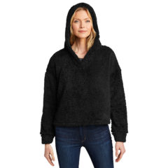 Port Authority® Ladies Cozy Fleece Hoodie - 10516-Black-1-L132BlackModelFront-1200W