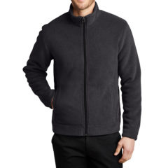 Port Authority® Ultra Warm Brushed Fleece Jacket - 10518-GraphDpBlack-1-F211GraphDpBlackModelFront-1200W