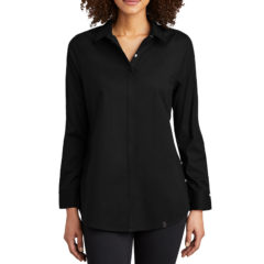 OGIO® Ladies Commuter Woven Tunic - 10568-Blacktop-1-LOG1002BlacktopModelFront-1200W