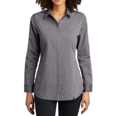 OGIO® Ladies Commuter Woven Tunic - 10568-GearGreyHthr-1-LOG1002GearGreyHthrModelFront-1200W