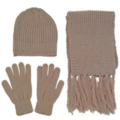 Eco-Friendly Recycled Knitted Winter Set - 1295
