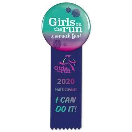 Full Color Button and Hot Stamped Ribbon - 18153FC_1