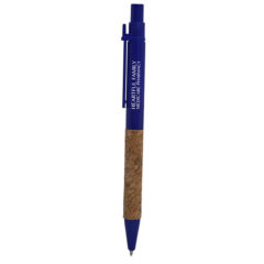 Cork Grip Pen - 474_BLU_Silkscreen